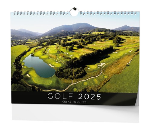 Nástěnný kalendář A3 měsíční - Golf