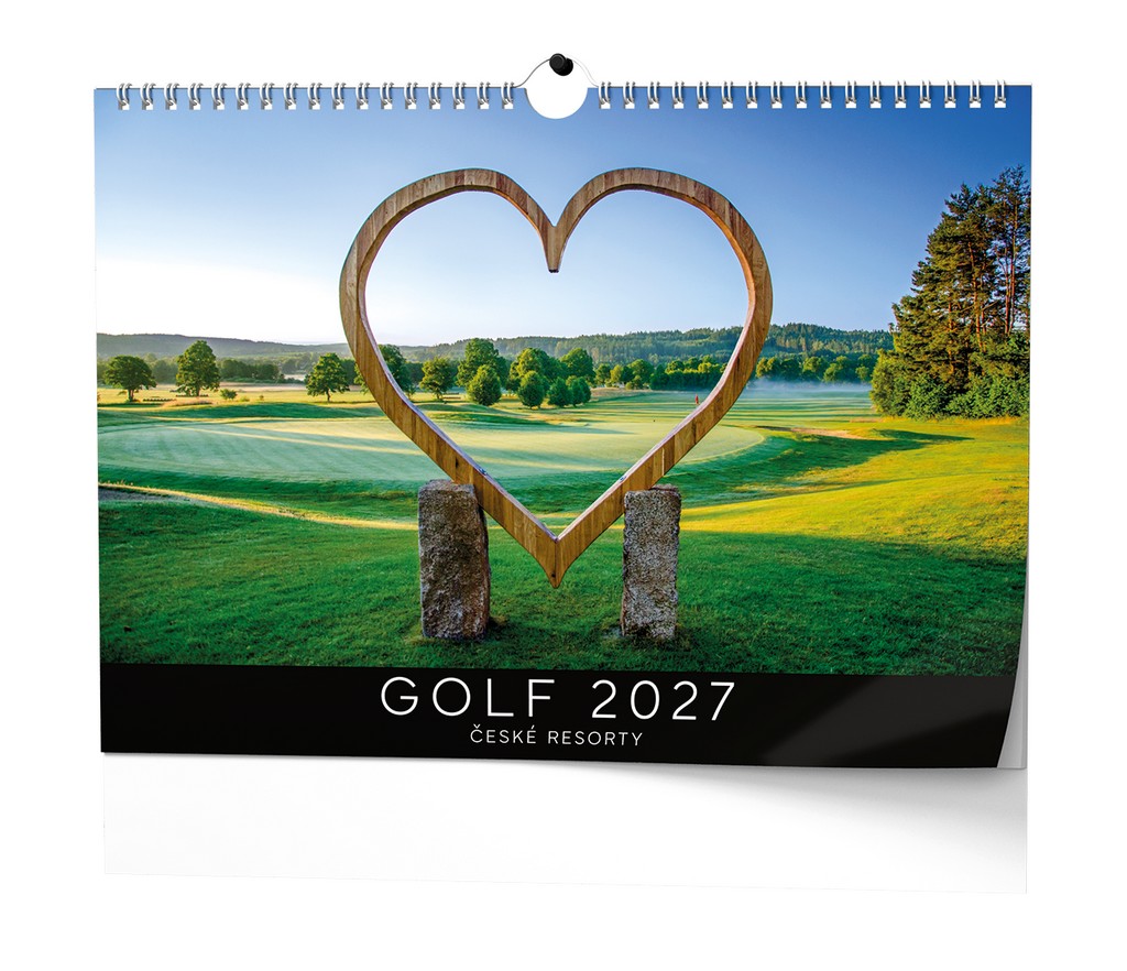 Nástěnný kalendář A3 měsíční - Golf