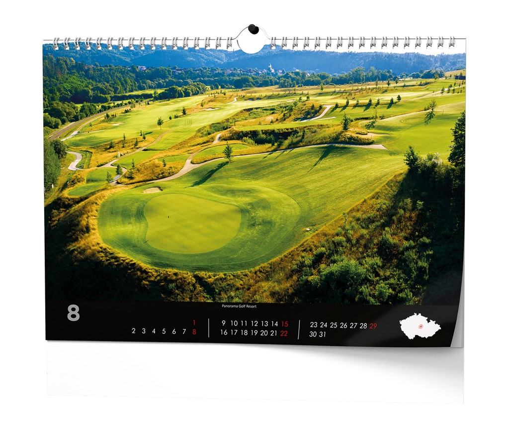 Nástěnný kalendář A3 měsíční - Golf