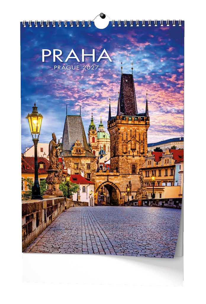 Nástěnný kalendář A3 měsíční - Praha