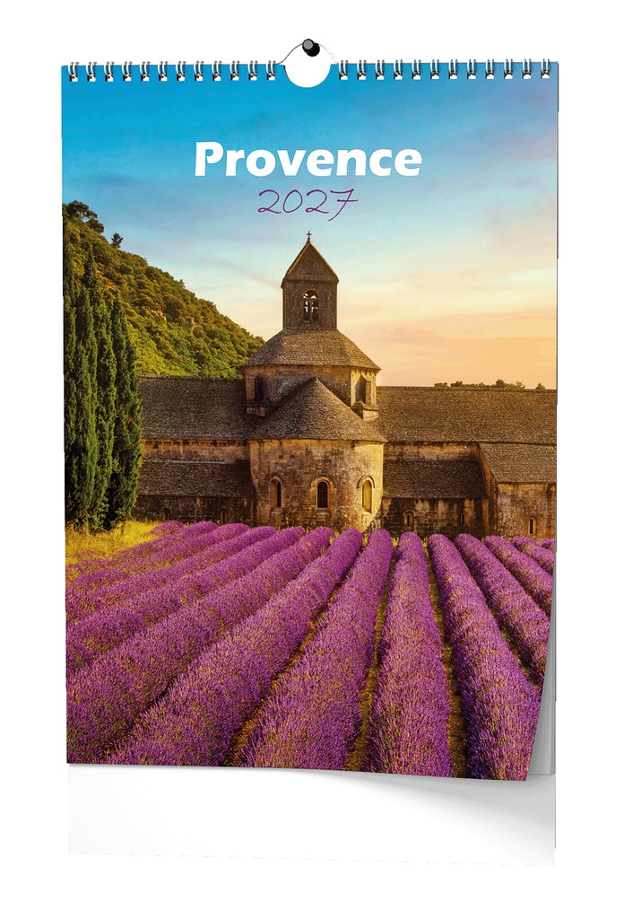 Nástěnný kalendář A3 měsíční - Provence