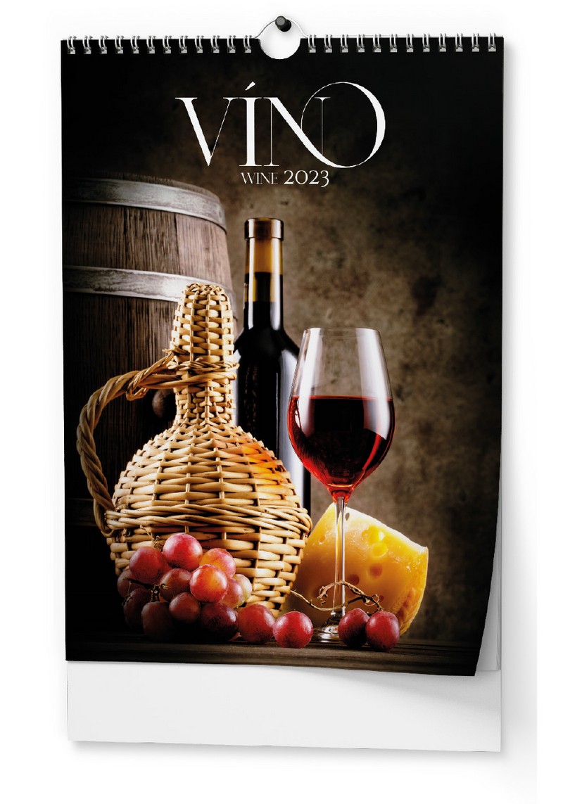 Nástěnný kalendář A3 měsíční - Víno