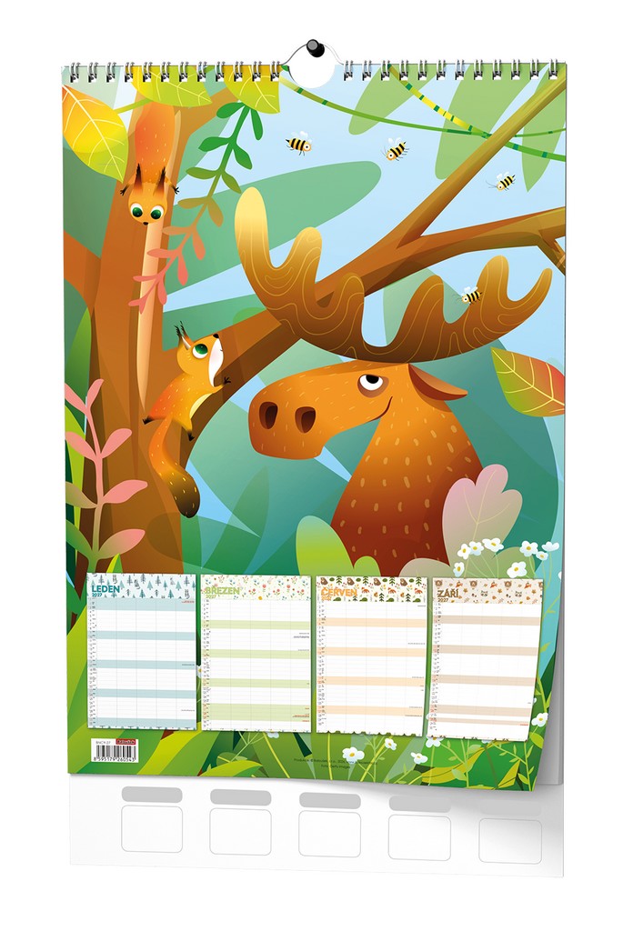 Nástěnný kalendář A3 - Rodinný plánovací kalendář