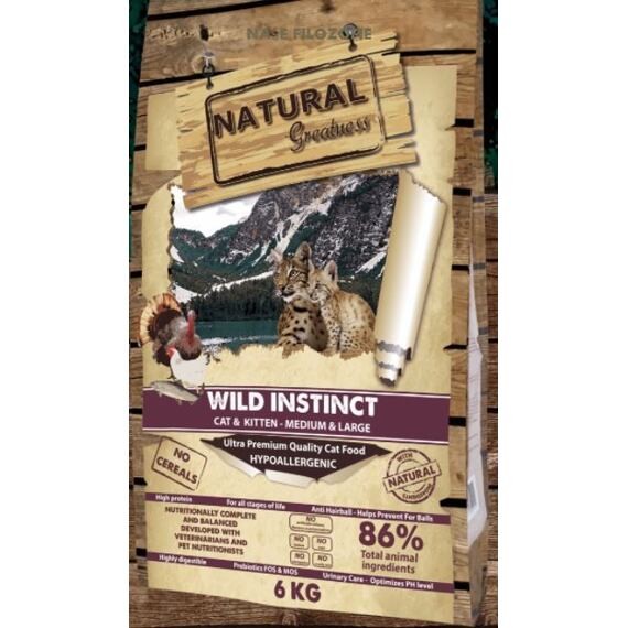 Natural Greatness Cat Wild Instinct Baby&Kitten - KUŘE,KRŮTA 2kg