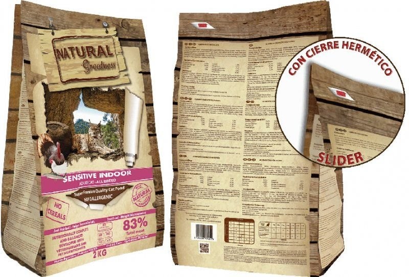 Natural Greatness Sensitive Indoor Cat Recipe - KU