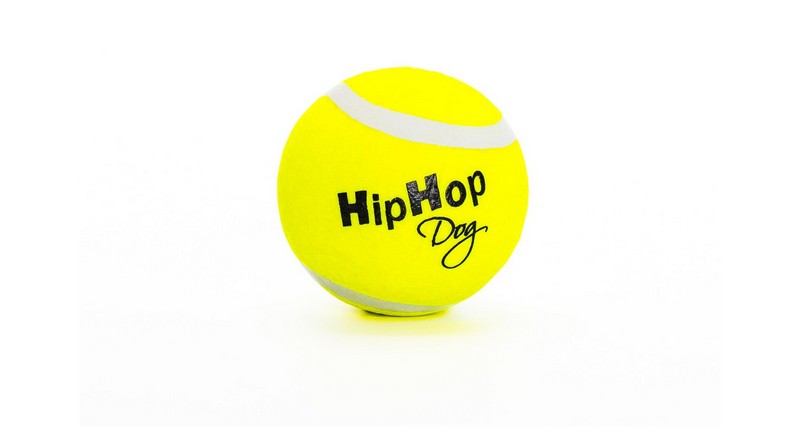 Neonový ve tmě svítící tenis. míč 6,5 cm HIPHOP DOG