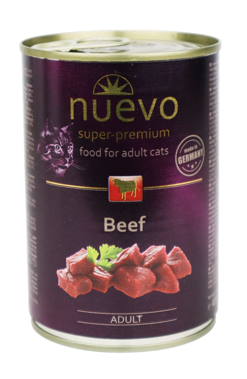 Nuevo kočka adult Hovězí konz. 400g