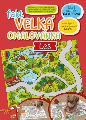 Omalovánka která je fakt velká - Les