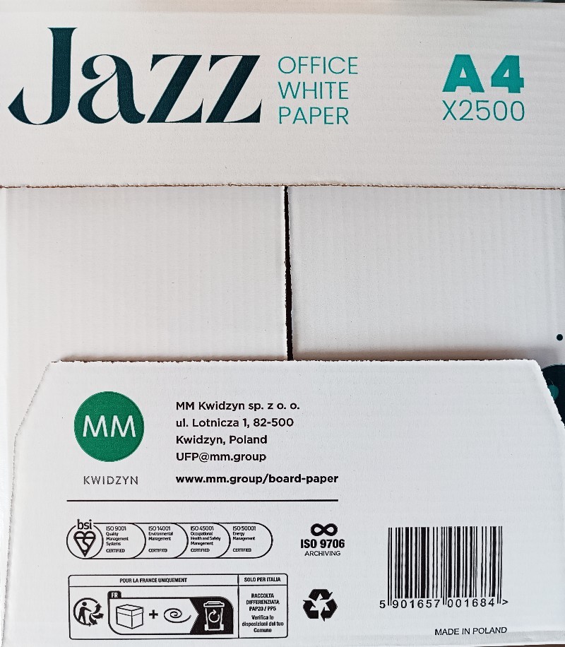 Papír A4 80g. JAZZ COPY 500 listů