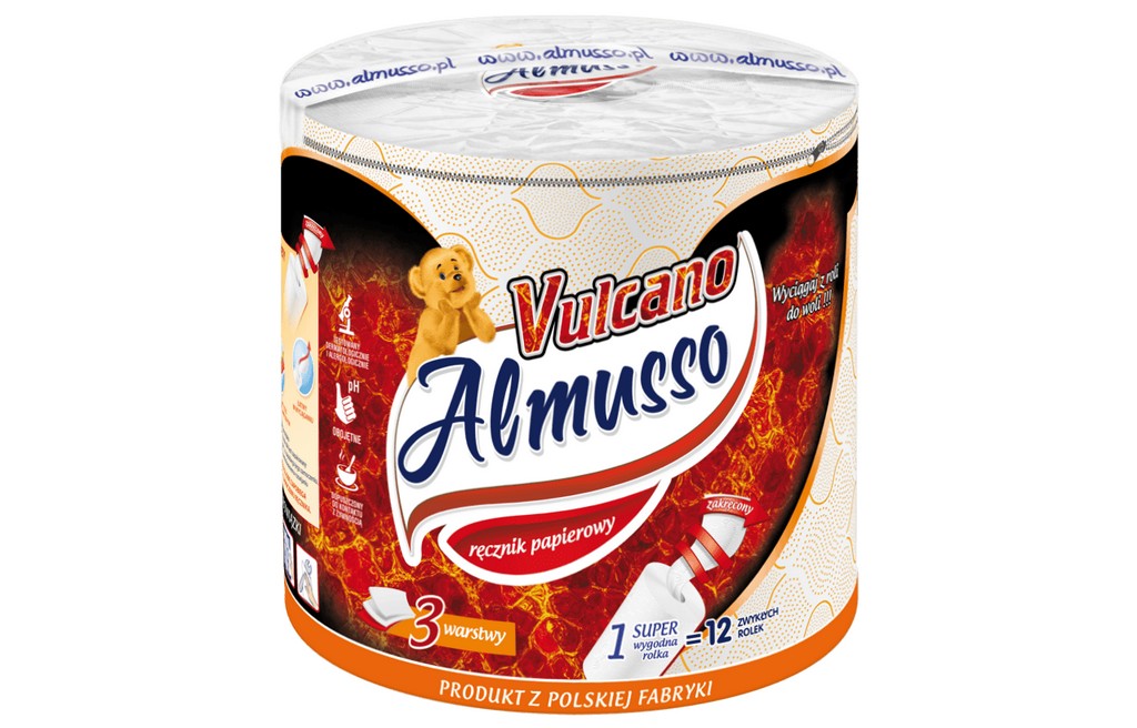 Papírová utěrka na roly ALMUSSO VULCANO GRILL 3
