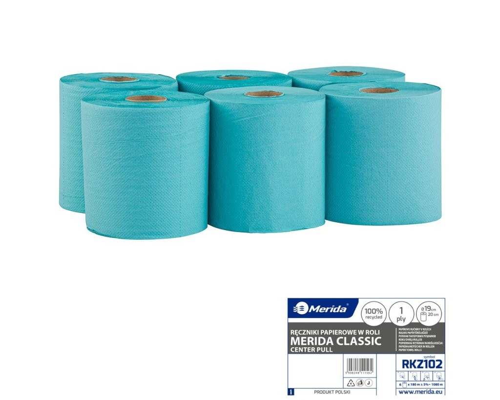 Papírové ručníky v rolích MAXI - ZELENÉ, 1-v