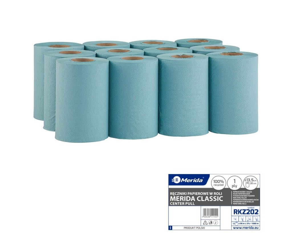 Papírové ručníky v rolích MINI - ZELENÉ, dé