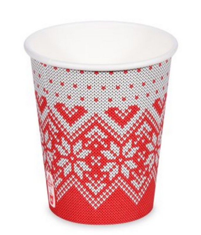 Papírový kelímek 0,2l. Zimní období 50ks.