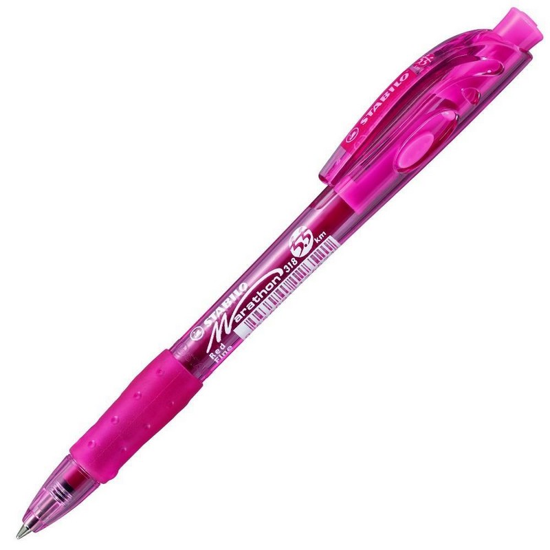 Pero kuličkové STABILO marathon červené