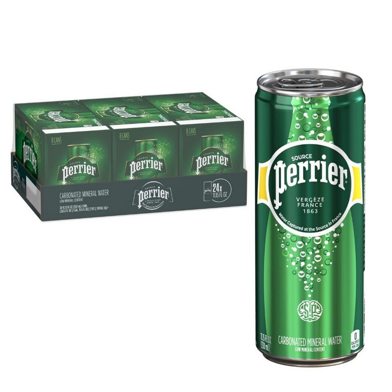 PERRIER Spark natural Mineral Water 0,33 l plech