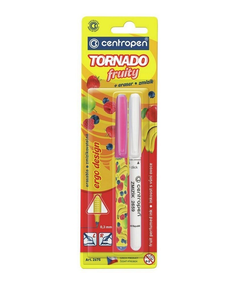 Popisovač CENTROPEN 2675/2 TORNADO FRUIT + ZMIZÍK