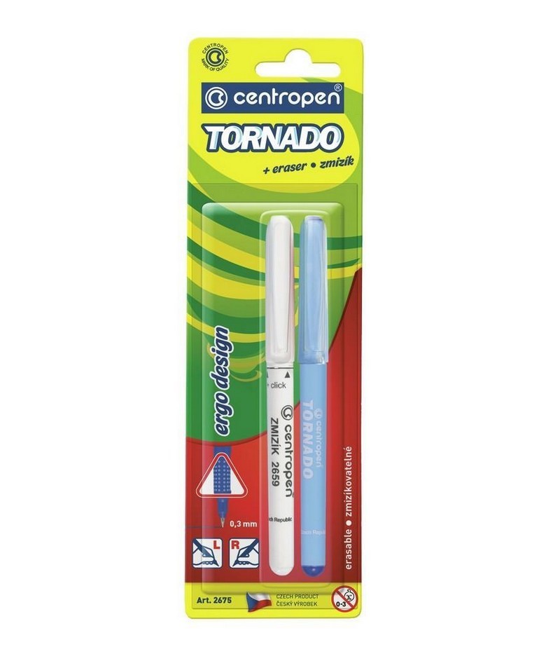 Popisovač Centropen popisovač 2675/2 TORNADO+ zmizík