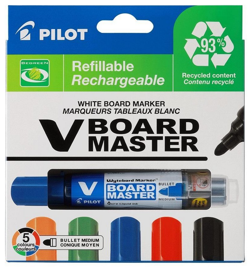 Popisovač PILOT 5979 na bílé tabule V-Board Master - SADA