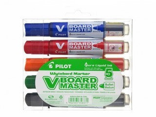 Popisovač PILOT 5979 na bílé tabule V-Board Master - SADA