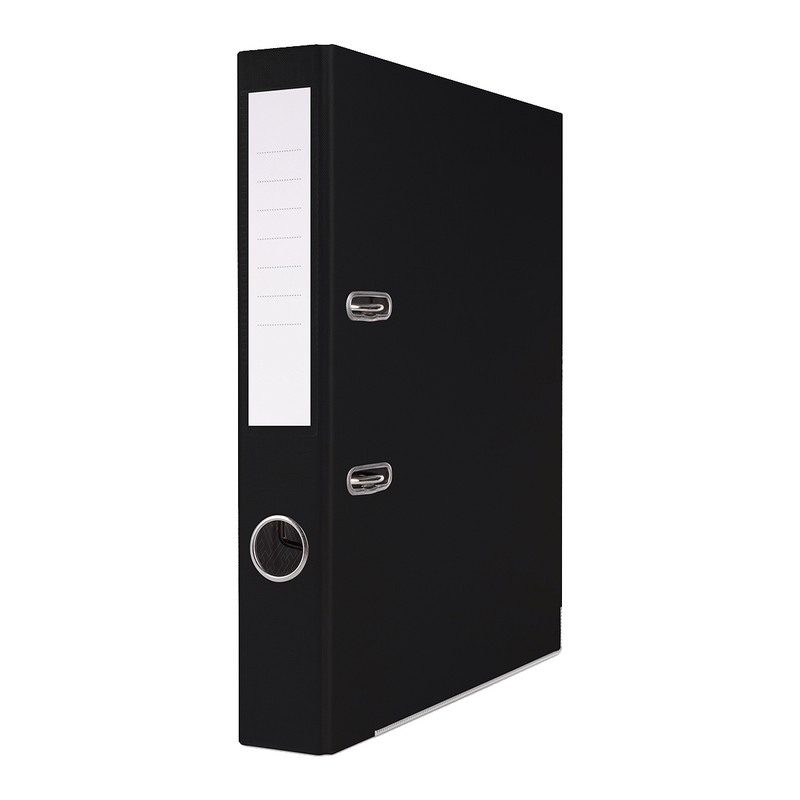 Pořadač BASIC-S s kolejnicí, PP, A4/50mm, čern