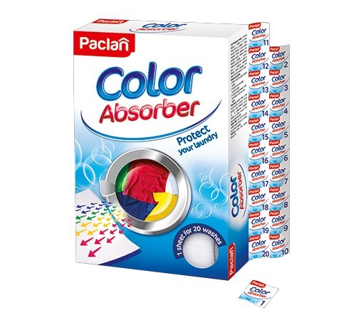 Prací utěrka COLOR Absorber ochrání prádlo proti obarvení 1 ks PACLAN