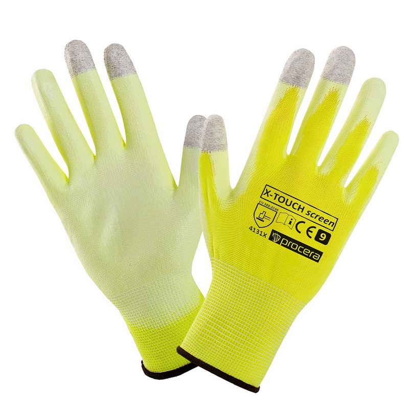 Pracovní rukavice dotyková obrazovka X-TOUCH velikost 9.
