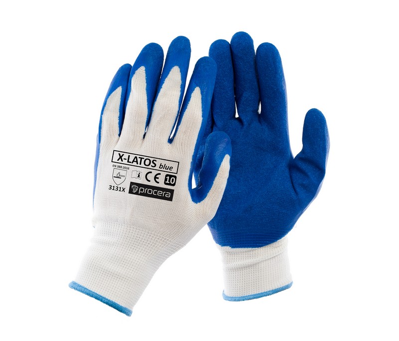 Pracovní rukavice X-LATOS BLUE velikost
