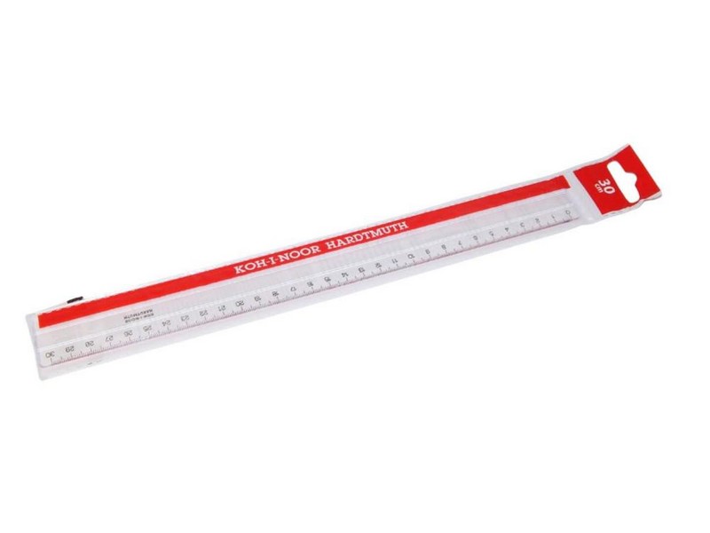 Pravítko 30 cm čiré