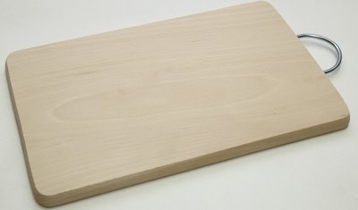 Prkénko kuchyňské 34x19x1,6 cm dřevo s kovový