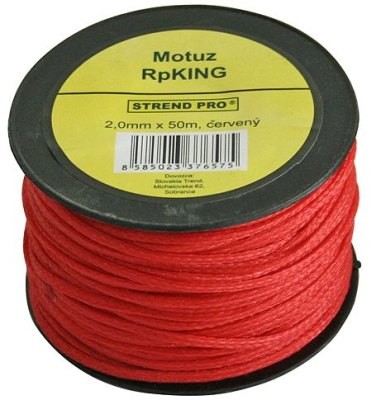 Provázek 1,7 mm-50 m červený