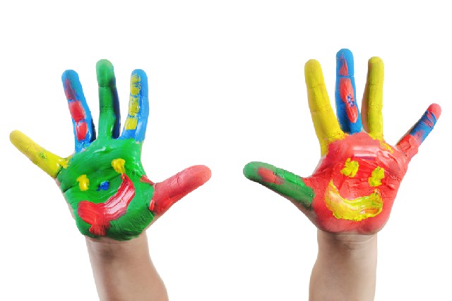 Prstová barva CREALL fingertpaint 250 ml. oranžová