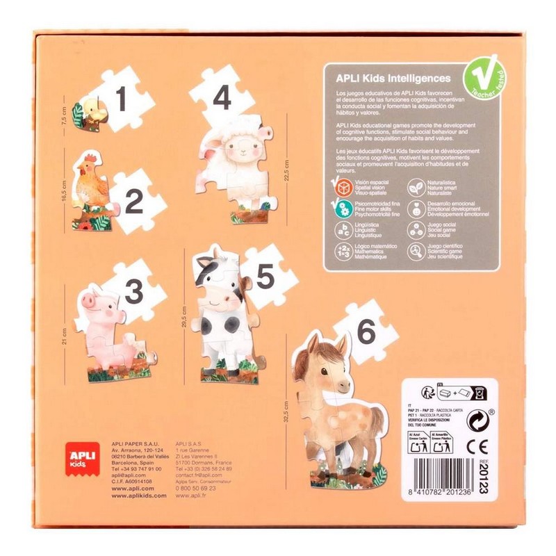 Puzzle edukační - My First 2+ Farma, 21 ks