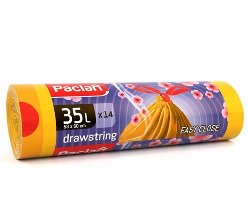 Pytle na odpad 35l. 14 ks. zavazovací s vůní Bu
