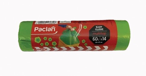 Pytle na odpad HDPE 11µ., 60l. 14 ks. MULTITOP ze