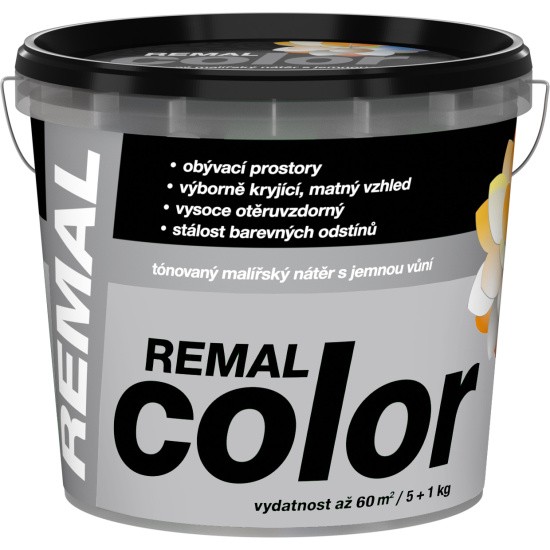 REMAL Color malířská barva na zeď, PLATINA 150, 6kg