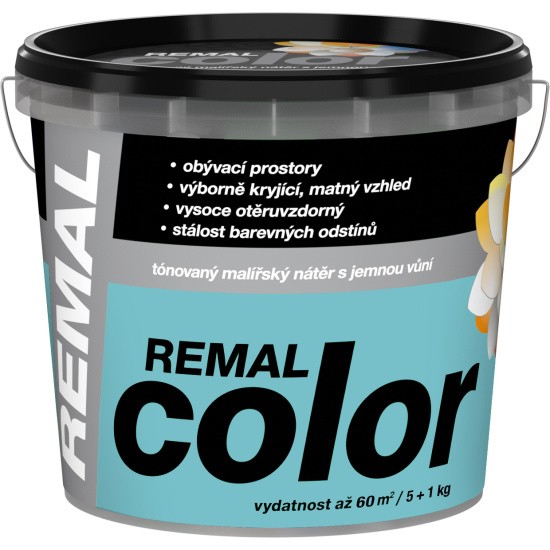 REMAL Color malířská barva na zeď, TYRKYS 425,