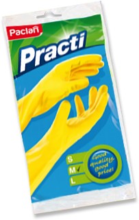 Rukavice GUMOVÉ Standart velikost M/8, 1 pár žluté Rukavice GUMOVÉ Standart velikost M/8, 1 pár žluté
