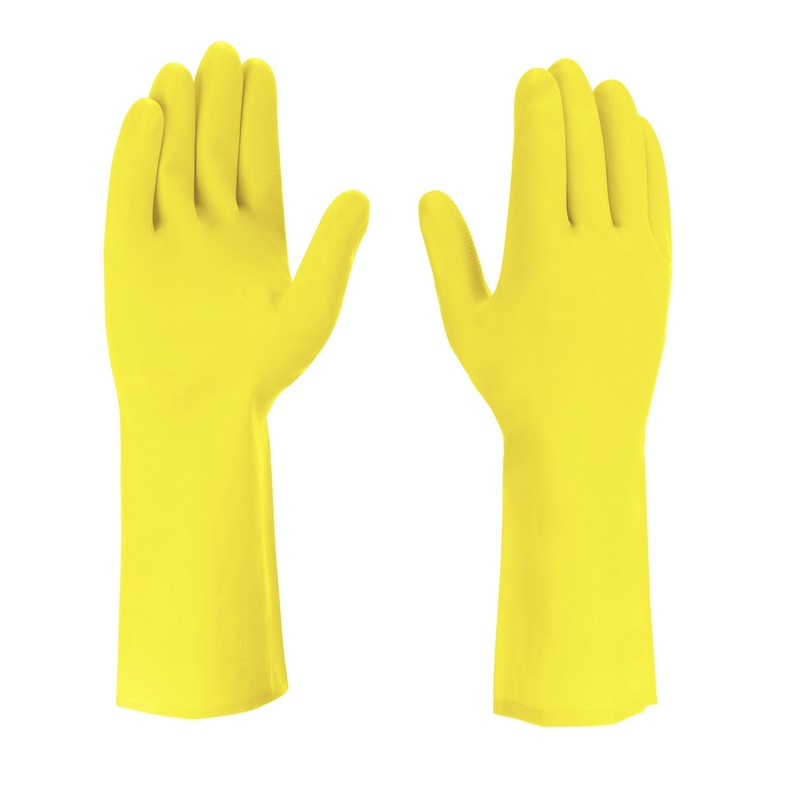 Rukavice GUMOVÉ X-WASH velikost  L/9, 1 pár žlu