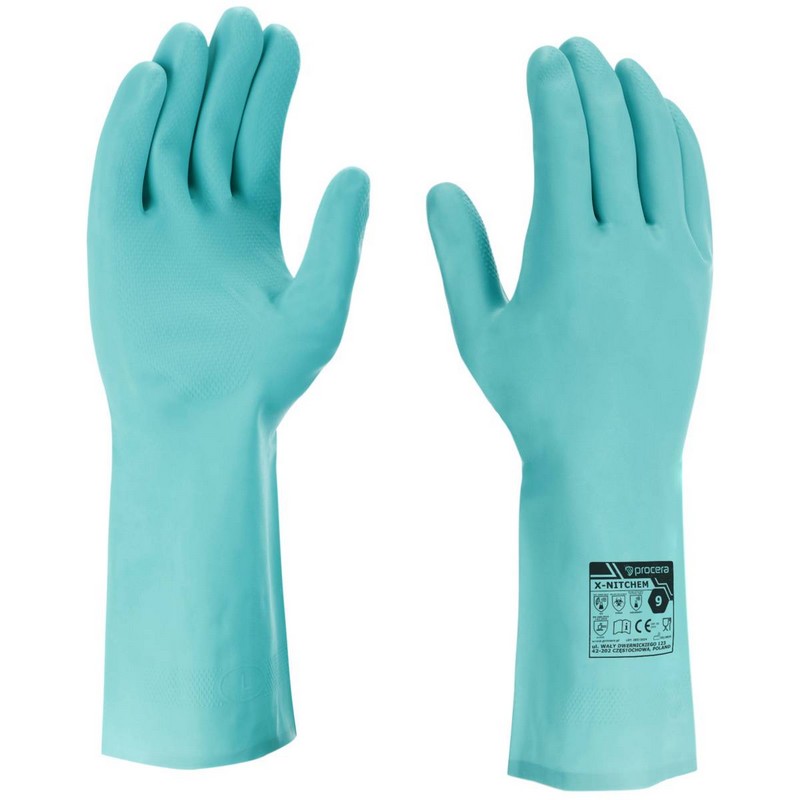 Rukavice LABORATORNÍ NITRILOVÉ X-NITCHEM  veliko