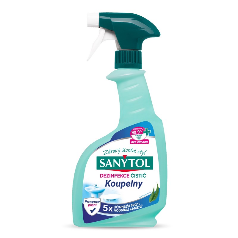 SANYTOL dezinfekce čistič - KOUPELNY 500ml.