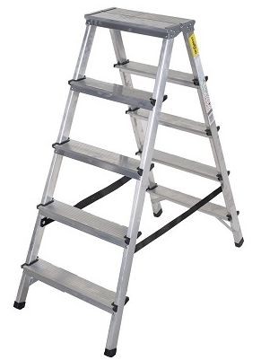 Schůdky oboustranné PROFI Al 2x5 stupně Schůdky oboustranné PROFI Al 2x5 stupně