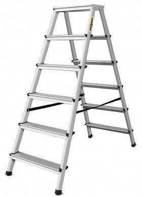 Schůdky oboustranné PROFI Al 2x6 stupně Schůdky oboustranné PROFI Al 2x6 stupně