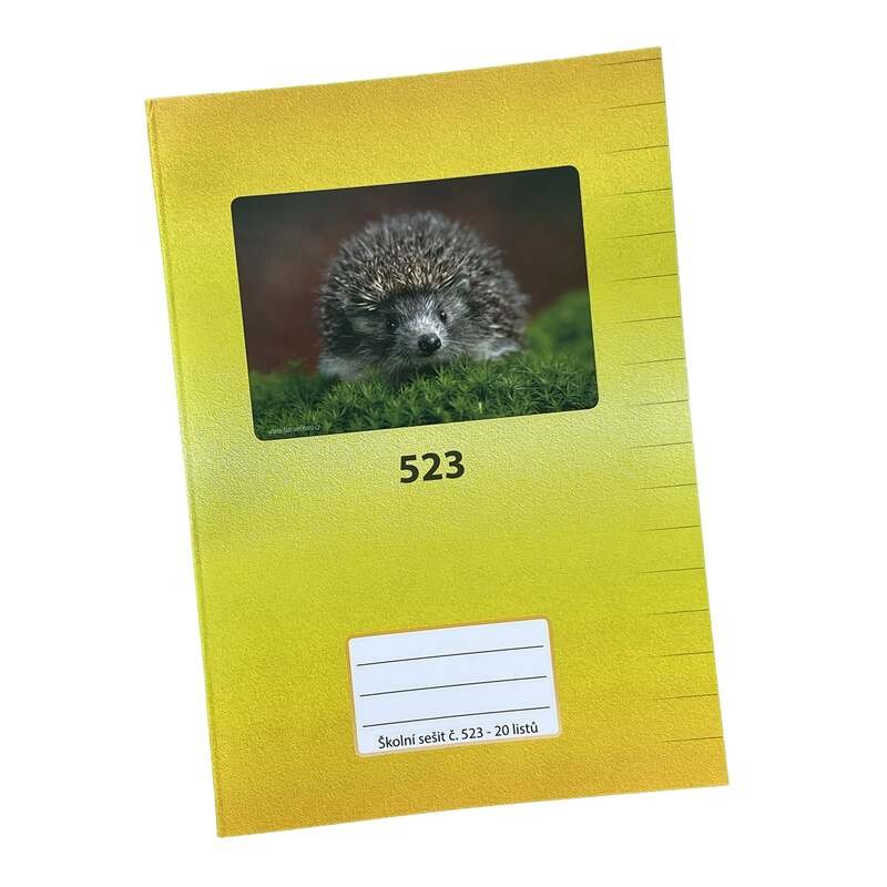 Sešit bezdřevý č.523 - A5 linkovaný, 20 list�