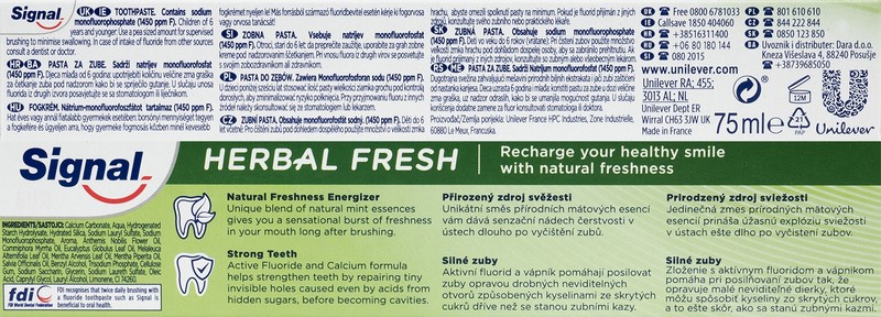 Signal Family Care Herbal Fresh zubní pasta 75ml