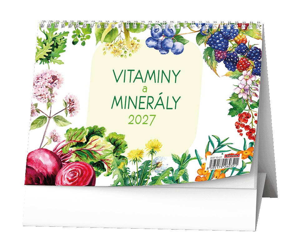 Stolní kalendář - Vitamíny a minerály Renaty 
