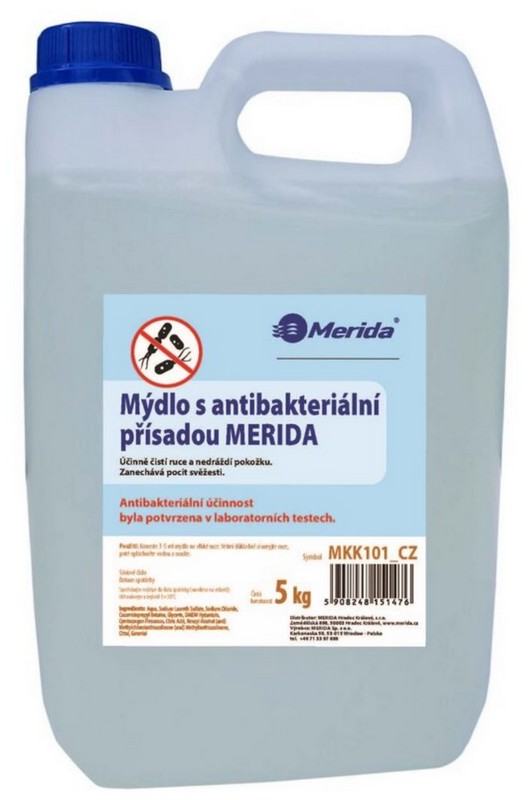 Tekuté mýdlo 5l. MERIDA s antibakteriální př�