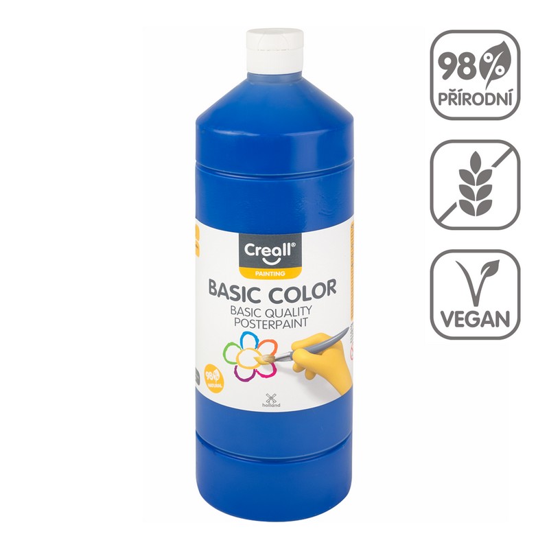 Temperová barva CREALL basic 1000ml. námořnická MODRÁ