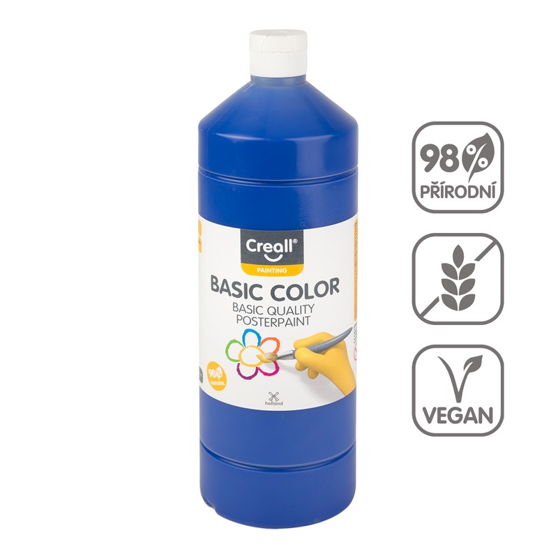 Temperová barva CREALL basic 1000ml. tmavá MODRÁ