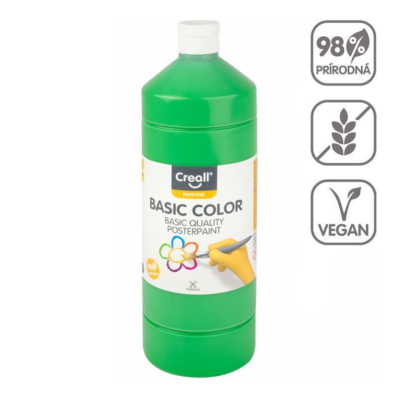 Temperová barva CREALL basic 1000ml. základní ZELENÁ
