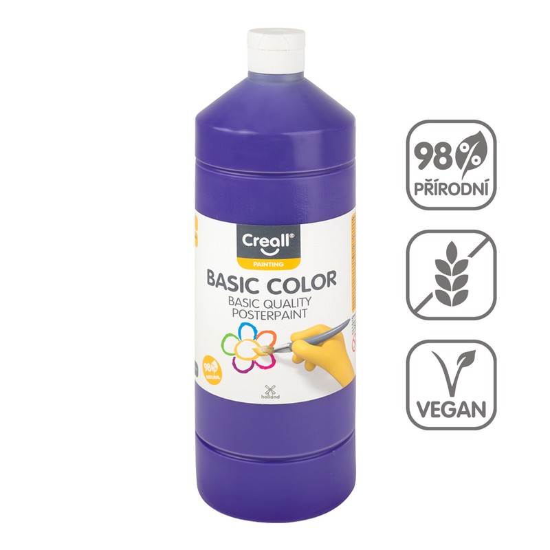 Temperová barva CREALL basic 500ml. FIALOVÁ